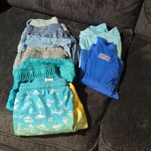 Boys Rash Guard X2 And Swim Shorts Set X6